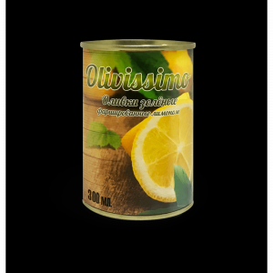 Оливки Оливиссимо 280г*12 лимон жб