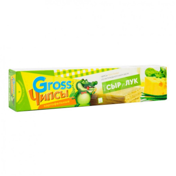 Купить Чипсы "Gross" сыр/лук 40гр Купить Чипсы "Gross" сыр/лук 40гр