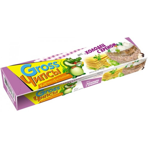 Купить Чипсы "Gross" холодец/хрен 40гр Купить Чипсы "Gross" холодец/хрен 40гр