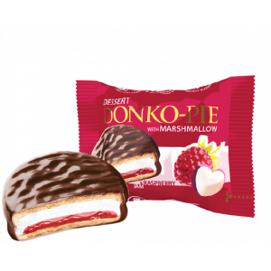 7000 Печенье-сэндвич Dessert DONKO-PIE с маршмеллоу и малиновым джемом 1,5кг