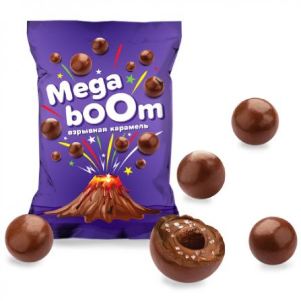 Шоколадное драже "Megaboom"со взрывной карамелью 40 гр./14 шт Шоколадное драже "Megaboom"со взрывной карамелью 40 гр./14 шт