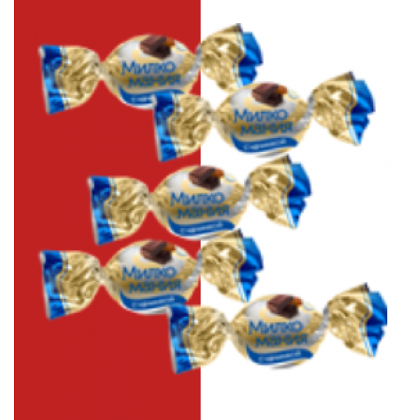 Мини-карамель молочная "Милкомания" с шоколадной начинкой 1кг/6 шт Мини-карамель молочная "Милкомания" с шоколадной начинкой 1кг/6 шт