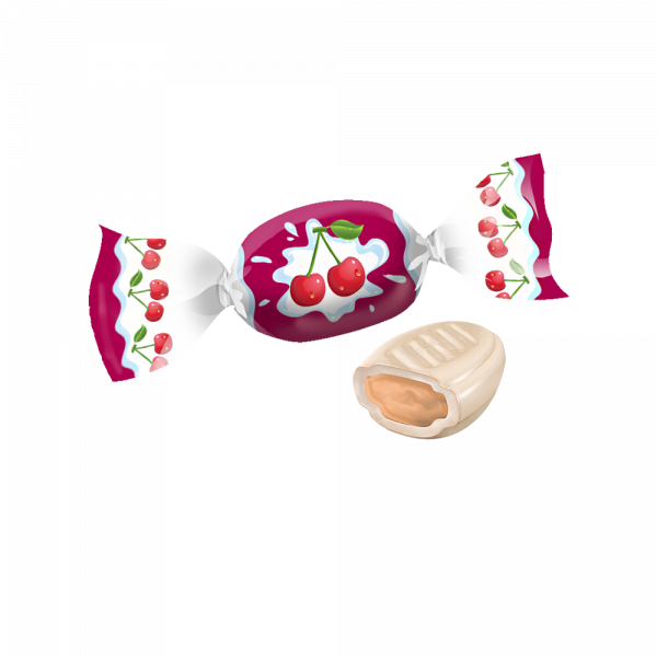 Купить Карамель с молочной нач "Вишня со сливками" 1кг/5 Купить Карамель с молочной нач "Вишня со сливками" 1кг/5