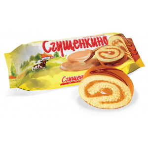 6955 Рулет бисквитный "Сгущенкино" 160гр/12