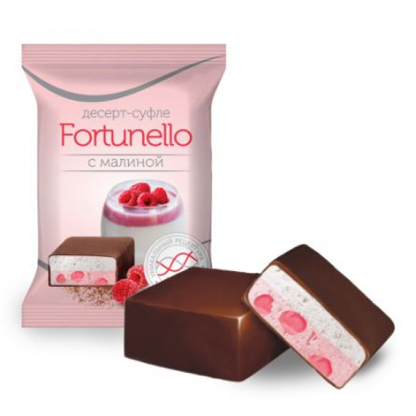 Конфеты в шок.глазури "Fortunello" суфле с малиной, мармеладом и коллагеном 1 кг/4 шт Конфеты в шок.глазури "Fortunello" суфле с малиной, мармеладом и коллагеном 1 кг/4 шт