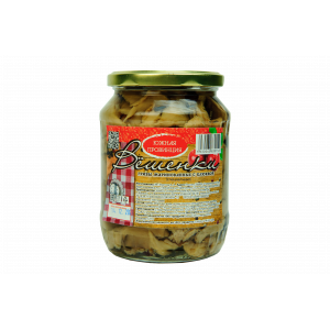 Грибы маринованные с клюквой (вешенки) 700 гр. стекло 1/12
