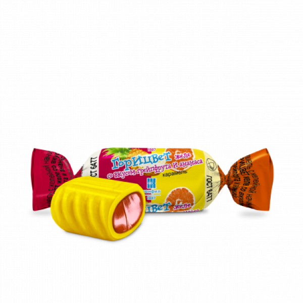 Купить Карамель с желейной начинкой Горицвет желе со вкусом грейпфрута и ананаса 1кг Купить Карамель с желейной начинкой Горицвет желе со вкусом грейпфрута и ананаса 1кг