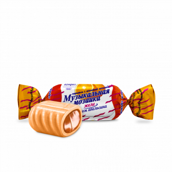 Купить Карамель с желейной начинкой Музыкальная мозайка желе со вкусом апельсина 1кг Купить Карамель с желейной начинкой Музыкальная мозайка желе со вкусом апельсина 1кг