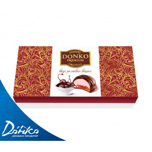 51338 Десерт "DonKo premium dessert" original" со вкусом ромовая вишня" 205 гр./12 шт