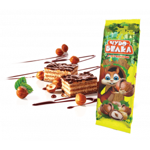 Торт вафельный "Чудо-Белка" с фундуком 210гр