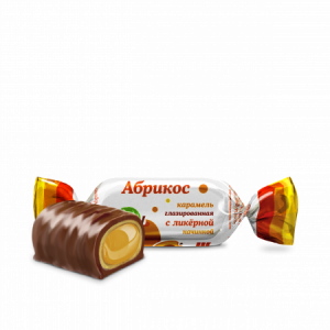 Карамель глаз. с ликерной нач Абрикос 1кг/8