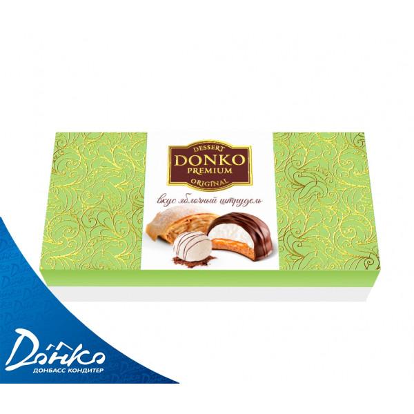 Купить 51314 Десерт "DonKo premium dessert" original" вкус яблочный штрудель" 205 гр./12 шт Купить 51314 Десерт "DonKo premium dessert" original" вкус яблочный штрудель" 205 гр./12 шт