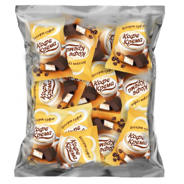 Конфеты глазир.кондит.глазурью "Кофе-Крема" нежное суфле 500 гр./10 шт Конфеты глазир.кондит.глазурью "Кофе-Крема" нежное суфле 500 гр./10 шт