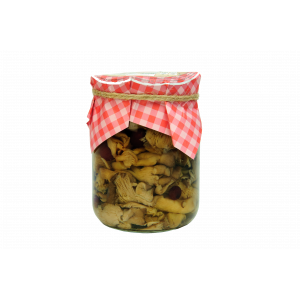 Грибы маринованные с клюквой (вешенки) 500 гр. стекло (платок) 1/12