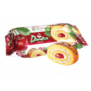 Рулет бисквитный "ДонКо" вишня 160гр