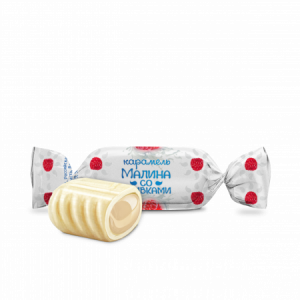 Карамель с молоч.начин. Малина со сливками 1кг/8