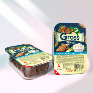 Gross гренки со вкусом сметаны с лучком 90гр