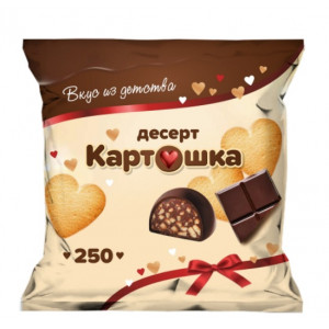Конфеты глазир.кондит.глазурью "Десерт Картошка" 230 гр./32 шт