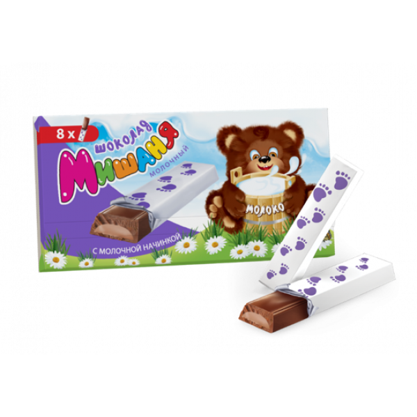 Купить Шоколад "Мишаня" с молоком 90гр Купить Шоколад "Мишаня" с молоком 90гр
