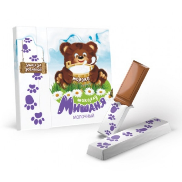 Купить Шоколад "Мишаня" молочный 40гр Купить Шоколад "Мишаня" молочный 40гр